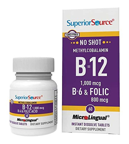 Vitamina B12 De Metilcobalamina 1000 Mcg Sublingual - B6