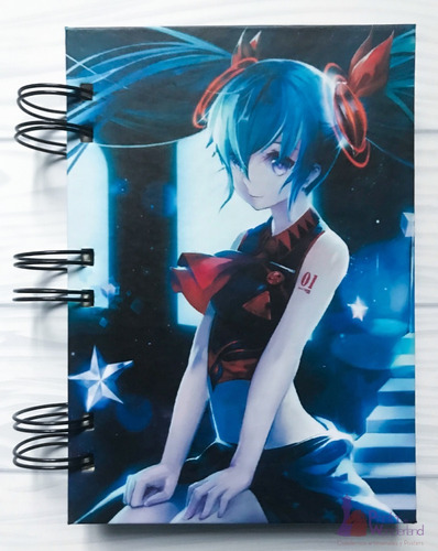 Cuaderno Artesanal A6 De Vocaloid - Hatsune Miku