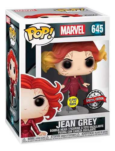 Funko Pop Jean Grey 645 X Men Glow Marvel Orig Scarlet Kids