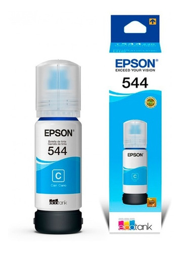 Tinta Epson Cian 544 Original Impresoras L3110 / L3150