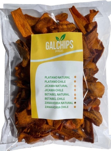 Chips De Zanahoria Deshidratada, 100% Natural