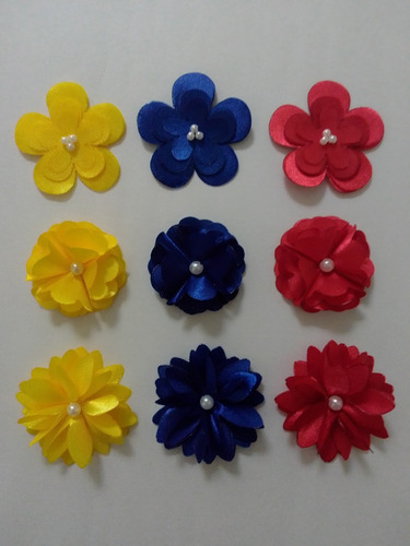 Flores De Tela Raso Bandera De Venezuela