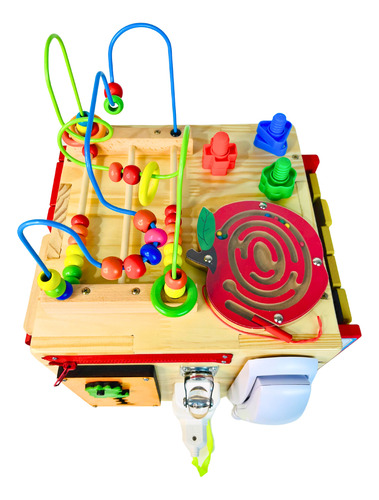 Cubo Sensorial Com 18 Atividades Educativas - Montessori