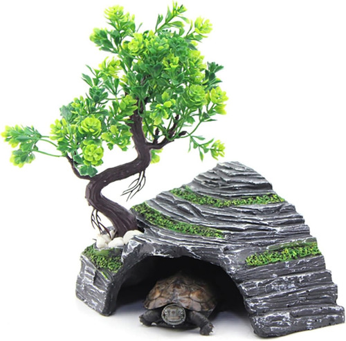 Casa Para Tortuga Cueva Decoración Hábitat Terrario Mascotas