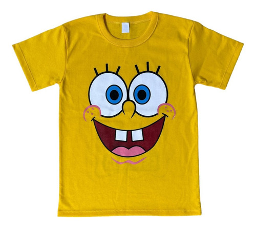 Remera Bob Esponja Niño Nene Doble Estampado Calidad Premium