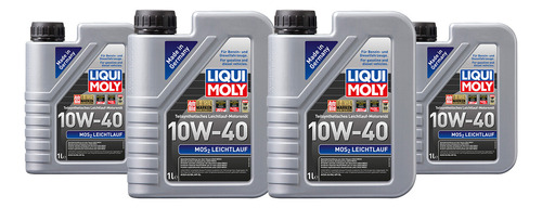 Aceite Para Motor Mos2 Leichtlauf 10w40 4 Litros Liqui Moly