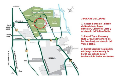 Imagen 7 de 7 de Terreno Lote A La Laguna En Venta En San Francisco, Villanueva (tigre)