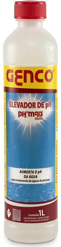 Elevador De Ph Ph+ Liquido 1 Litro Genco Tratamento Piscinas