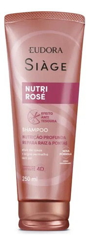 Shampoo Siàge Nutri Rosé 250ml Eudora Mulher