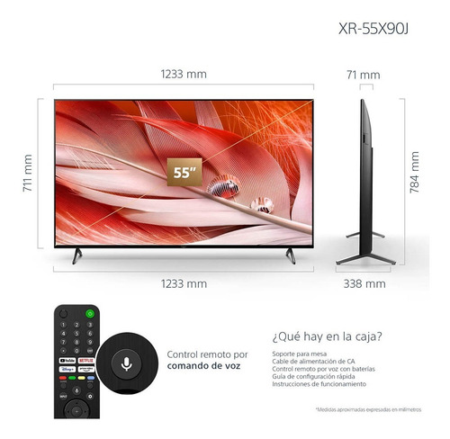 Imagen 2 de 8 de Sony Bravia Xr-55x90j Full Array Led4k Ultra Hd Hdr Smart Tv