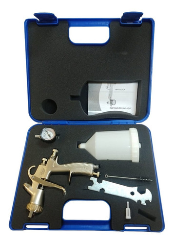 Pistola De Pintura Mp-410 Lvlp 1.3mm Maleta Plastica Wimpel