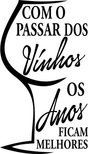 Adesivo Com O Passar Dos Vinhos - Várias Cores 