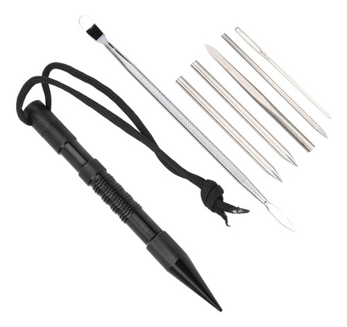 Aguja De Coser Paracord Tool, 7 Piezas, De Acero Inoxidable