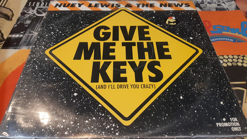 Huey Lewis & The News Give Me The Keys Vinilo Maxi Usa Promo