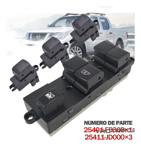 Control Maestro Vidrios Para Nissan Navara D40 2005-2016