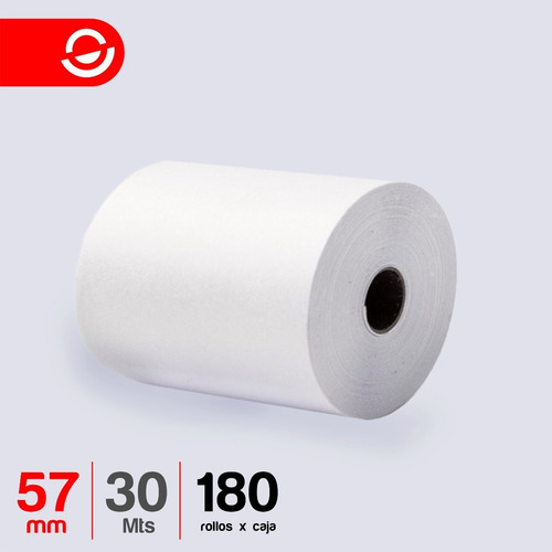 Imagen 1 de 8 de 180 Rollos Térmicos 57mm X 30mts Para Tickets / Balanzas