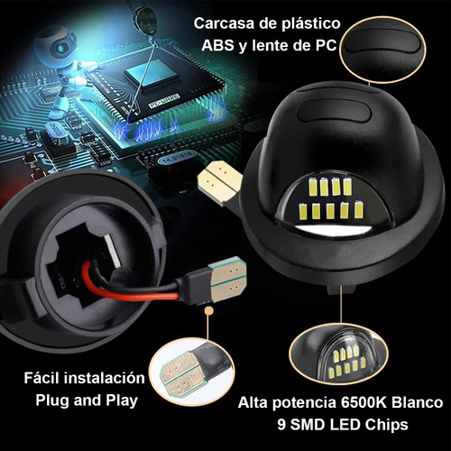 Luz De Matrícula Para F150 F250 F350 1990-2014 2 Piezas