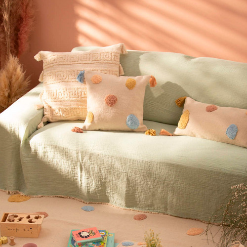 Funda Cojin Infantil Lolo 60x60 Calma House Color Multicolor