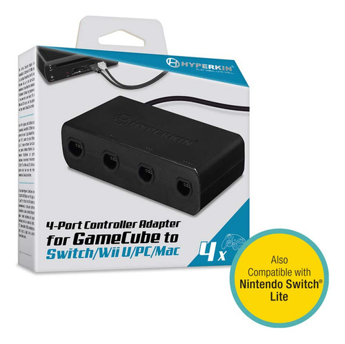 4-port Controller Adapter For Gamecube Compatible With Ninte