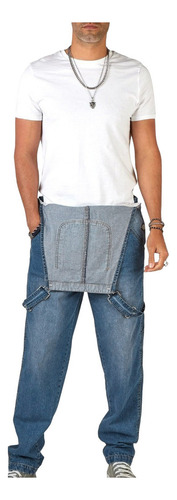 Pantalones Vaqueros Simples Con Tirantes De Mezclilla For H