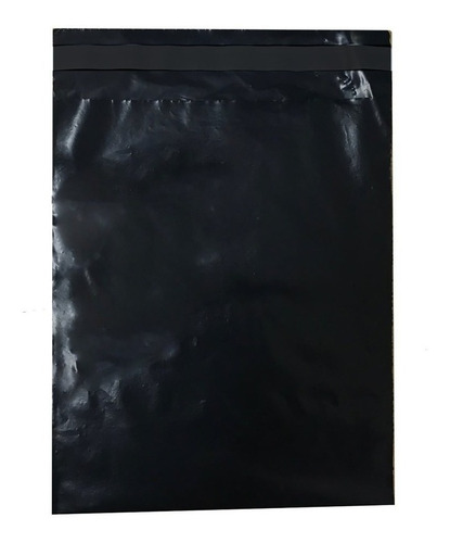 Imagen 1 de 4 de 100 Sobres Bolsas Ecommerce Negro Nº 1 - 20x32 Con Adhesivo