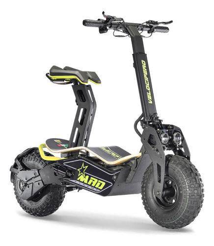 Monopatin Electrico Velocifero Mad 1600w 45km/h 40km 53kg Color Amarillo