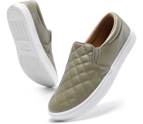 Sneakers Zapatillas Calzado Mujer Cuero Vegano Espuma Memory