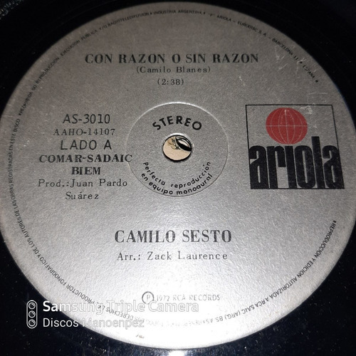 Simple Camilo Sesto Ariola 3010 C16
