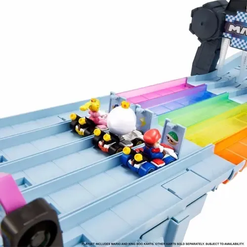 Pista Hot Wheels Mario Kart Rainbow Road Mega Mattel Gxx41