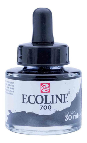 Tinta Aquarela Liquida Talens Ecoline 30ml - Warm Grey Cor 718 Warm Grey