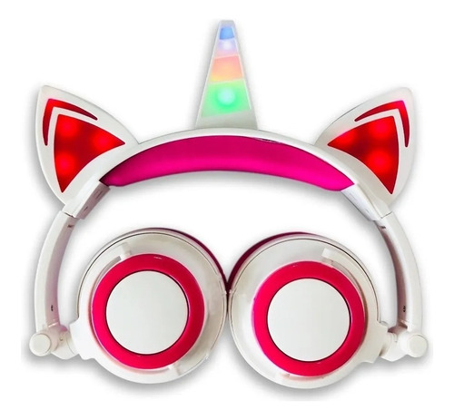 Auricular Iantil Unicornio Luz Led Anime Kawaii