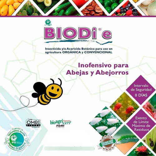 Insecticida Orgánico Para Huerto Y Jardín Biodi Plus 700ml