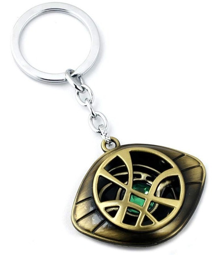 Chaveiro Doutor Estranho Olho De Agamotto Com Jóia Do Tempo