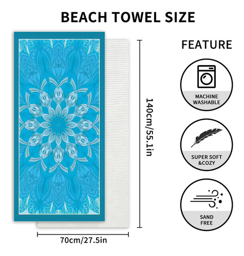 Toalla De Baño De Microfibra Con Estampado Absorbente, Toall