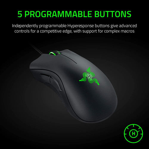 Razer Deathadder Essential Mouse 6400dpi 5 Botones Negro