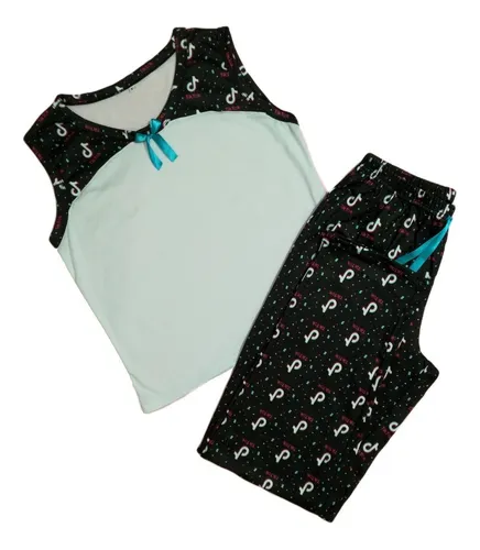 Pijama Multiusos Mujer 3 Piezas Blusas Pantalón Piel Durazno