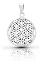 Comprar Colgante Flor De La Vida Plata   Geometría Sagrada Yoga