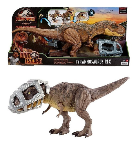 Jurassic World Tiranosaurio Rex Escape Extremo Con Sonido 