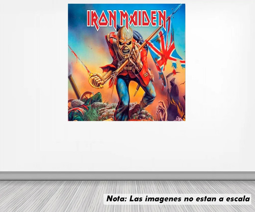 Vinil Sticker Pared 45cm Lado Iron Maiden Modld0060