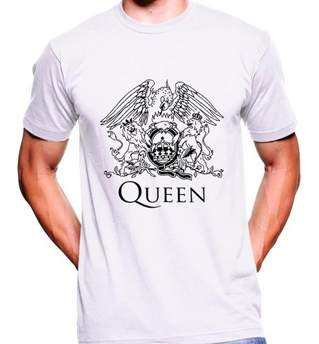 Camiseta Premium Dtg Rock Estampada Queen