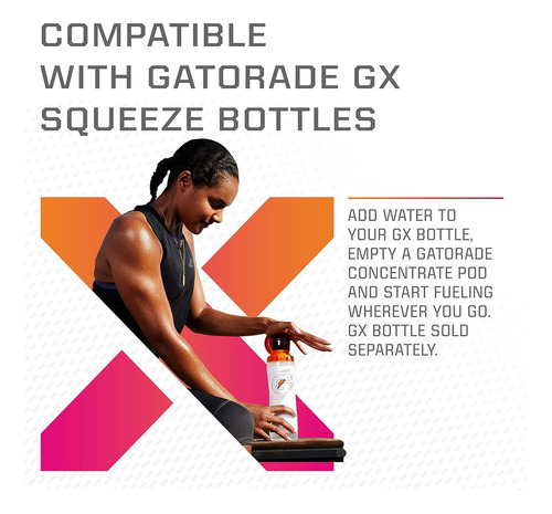 Gatorade Gx Pods - Fruit Punch - Pack de 4 - Listo