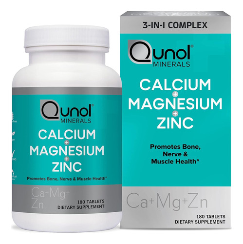 Complex 3en1 Magnesio +calcio +zinc Max Pureza 1400mg 120cap