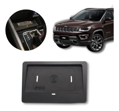 Carregador De Celular Sem Fio Veicular Para Jeep Compass