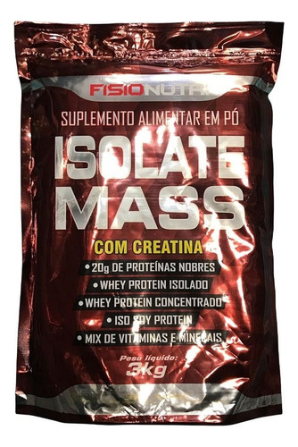Isolate Mass 50.000 (3kg) - Sabor: Morango Morango