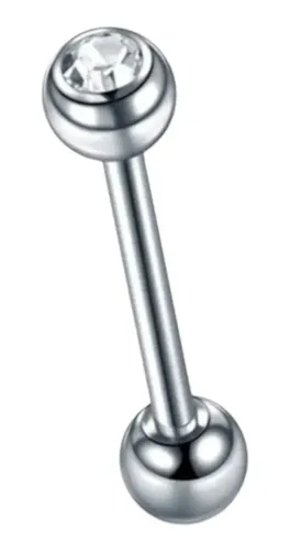 Kultpiercing - Piercing Circular Barbell In Titanio Con Gemma A Ferro Di Cavallo, 1,6 Mm, Con 2 Sfere Di Chiusura E Titanio, Cod. GG1-KG-25 - 8