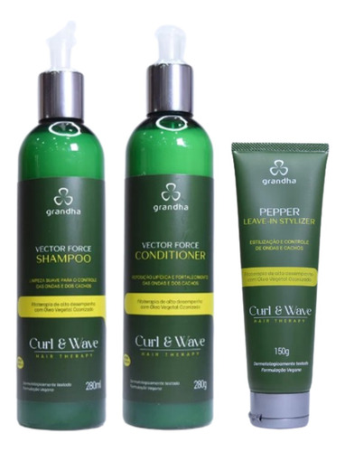 Grandha Curl & Wave Vector Force Kit Cabelos Cacheados