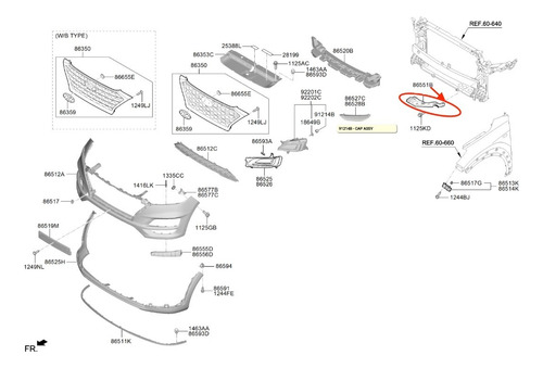 Soporte Guía Izq. Parachoques Del Hyundai Tucson 2018 2021