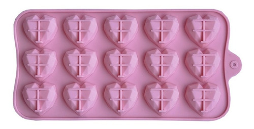 Molde De Silicon Corazon Diamante Chico Chocolates Gomitas