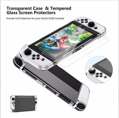 Imagen 7 de 8 de Estuche Kit De 17 Accesorios Para Estuche Oled Nintendo Swit