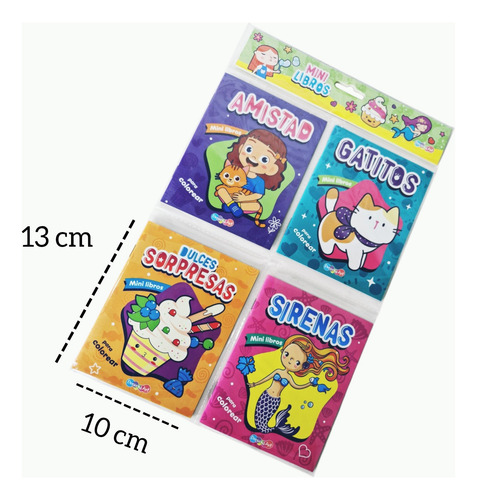 Colección De Libros Mini Para Colorear